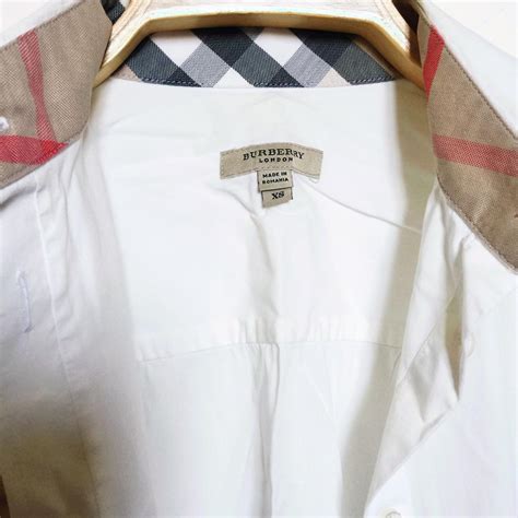 camicia burberry bianca logo|Burberry Giacca.